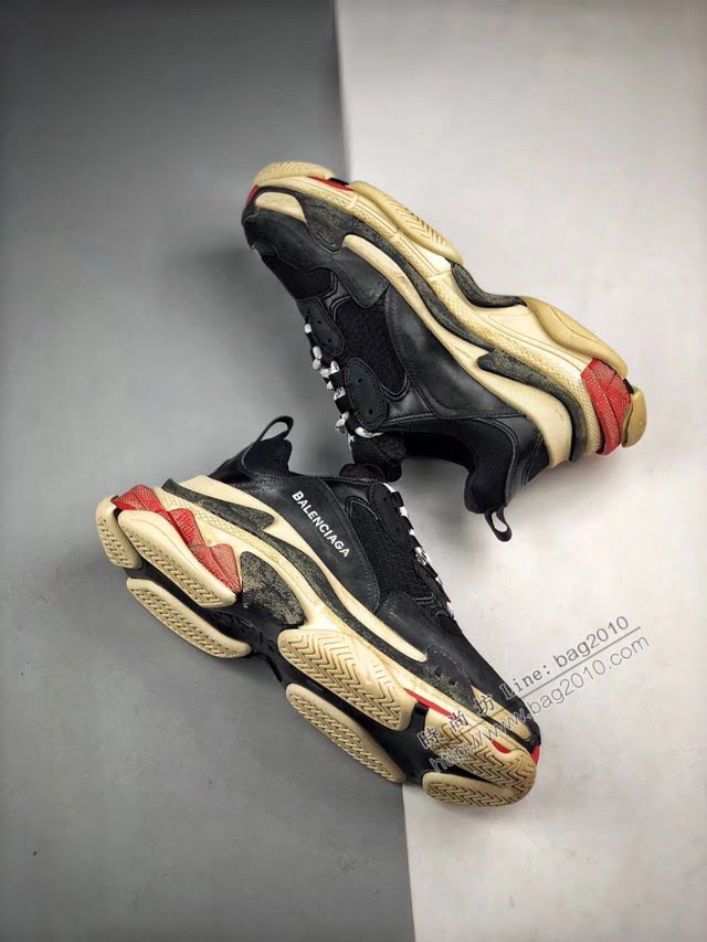 Balenciaga經典款男女鞋 巴黎世家頂級版本Triple-S 17老爹鞋 Balenciaga情侶款老爹鞋  hdbl1233